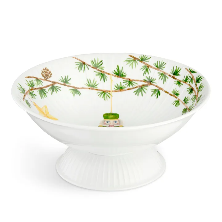 Hammershøi Christmas bowl on foot Ø23 cm - White - Kähler