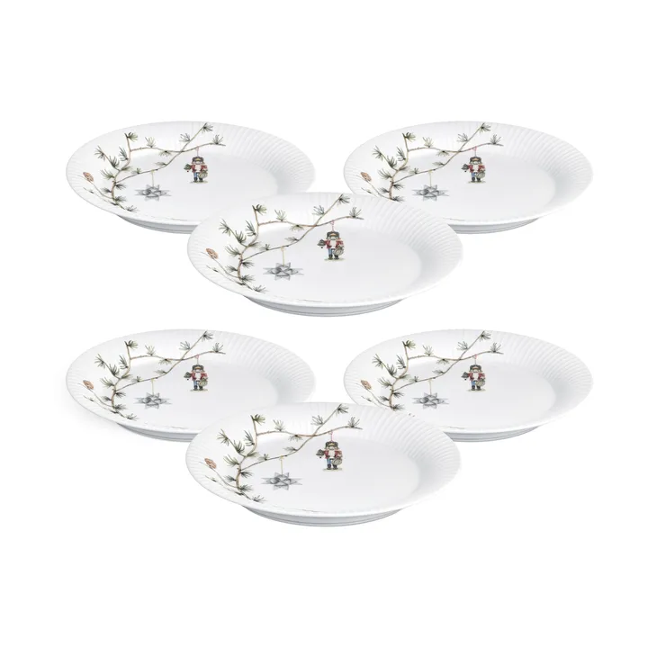 Hammershøi Christmas plate Ø27 cm 6-pack - Kähler