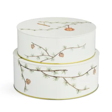 Hammershøi Christmas storage jar 2-pack - White - Kähler