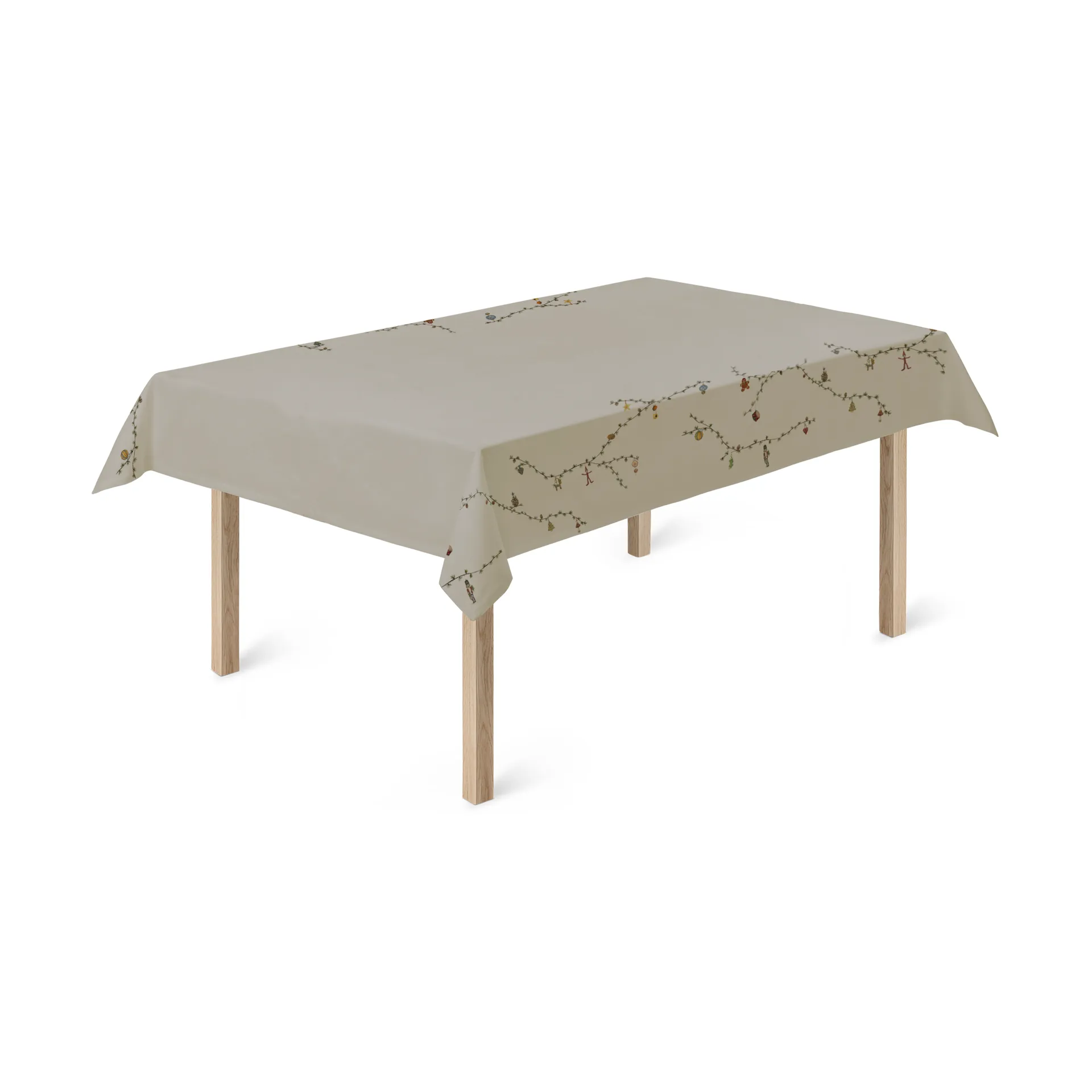 Hammershøi Christmas Tablecloth sand, 150x320 cm Kähler