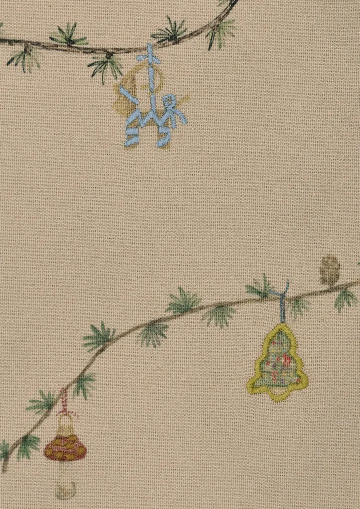 Hammershøi Christmas Tablecloth sand - 150x320 cm - Kähler