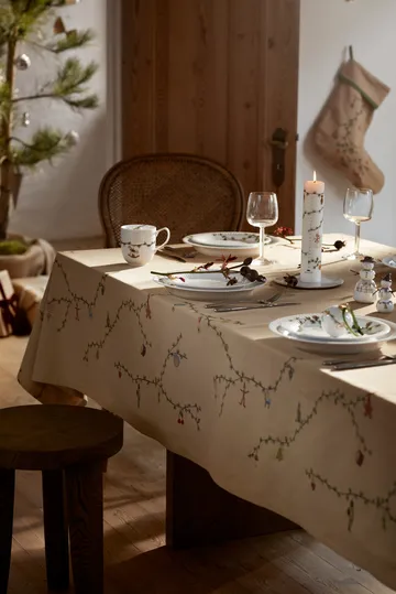 Hammershøi Christmas Tablecloth sand - 150x370 cm - Kähler