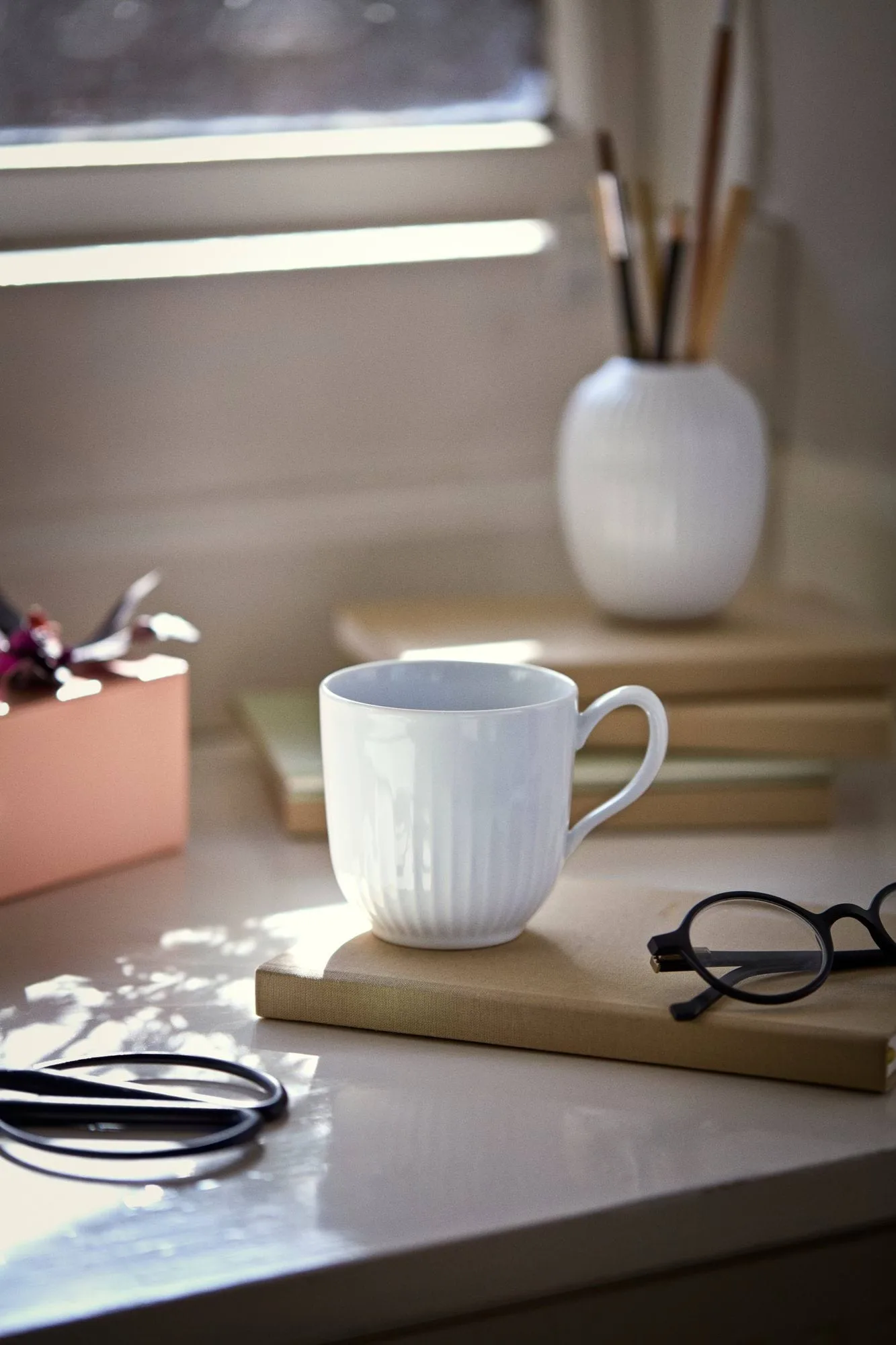 Hammershøi mug, White, 25 cl Kähler