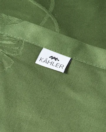 Hammershøi Poppy damask tablecloth green - 150x270 cm - Kähler