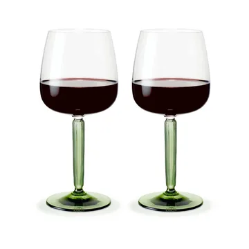 Hammershøi red wine glass 49 cl 2-pack - Clear-green - Kähler