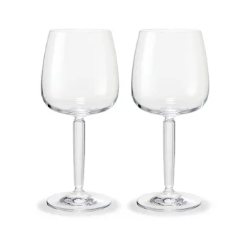 Hammershøi red wine glass 49 cl 2-pack - Clear - Kähler