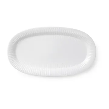 Hammershøi serving plate oval 40x22.5 cm - White - Kähler