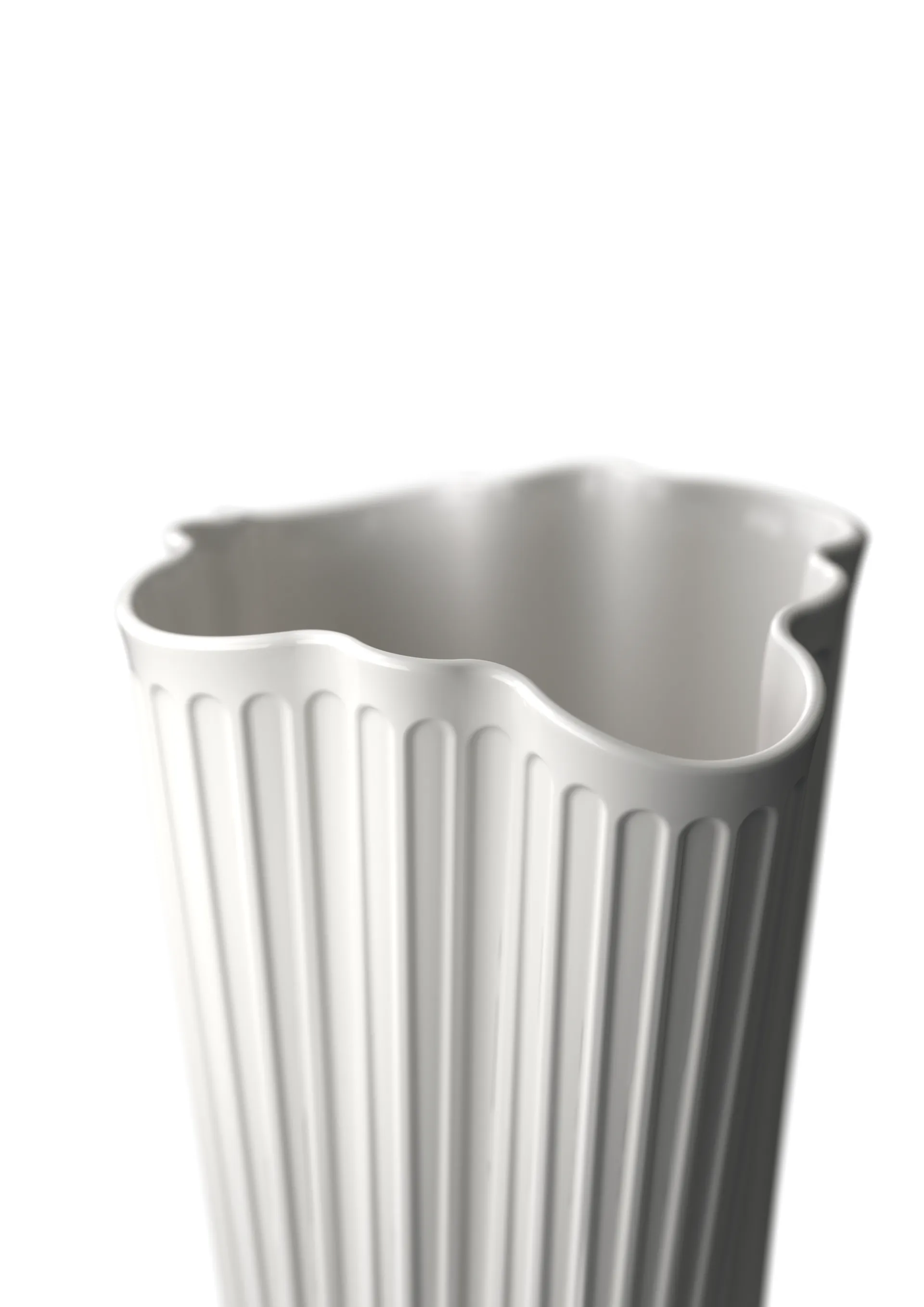 Hammershøi vase unfold, White, 16,5 cm Kähler
