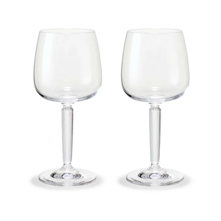 Hammershøi white wine glass 35 cl 2-pack - Clear - Kähler