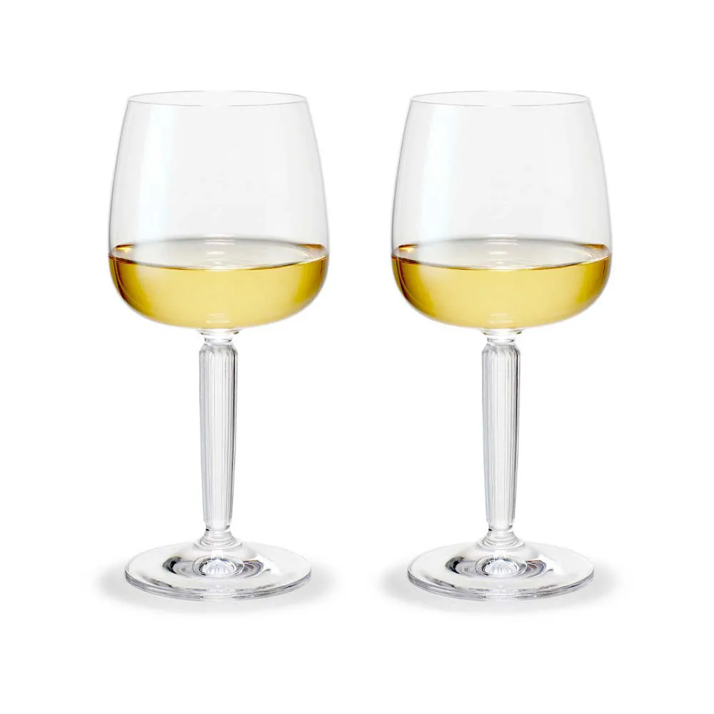 Hammershøi white wine glass 35 cl 2-pack, Clear Kähler