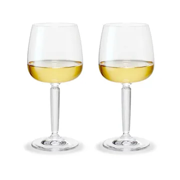 Hammershøi white wine glass 35 cl 2-pack - Clear - Kähler