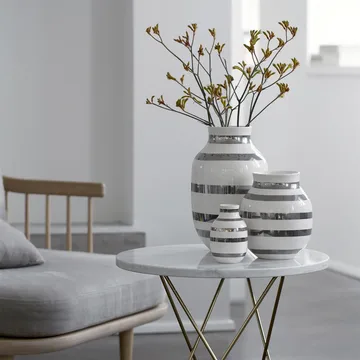 Omaggio vase silver - small - Kähler