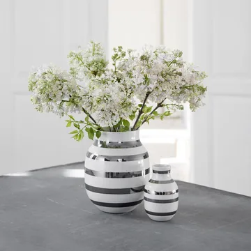 Omaggio vase silver - small - Kähler