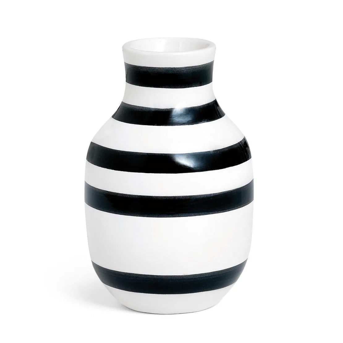 Omaggio vase small, black Kähler