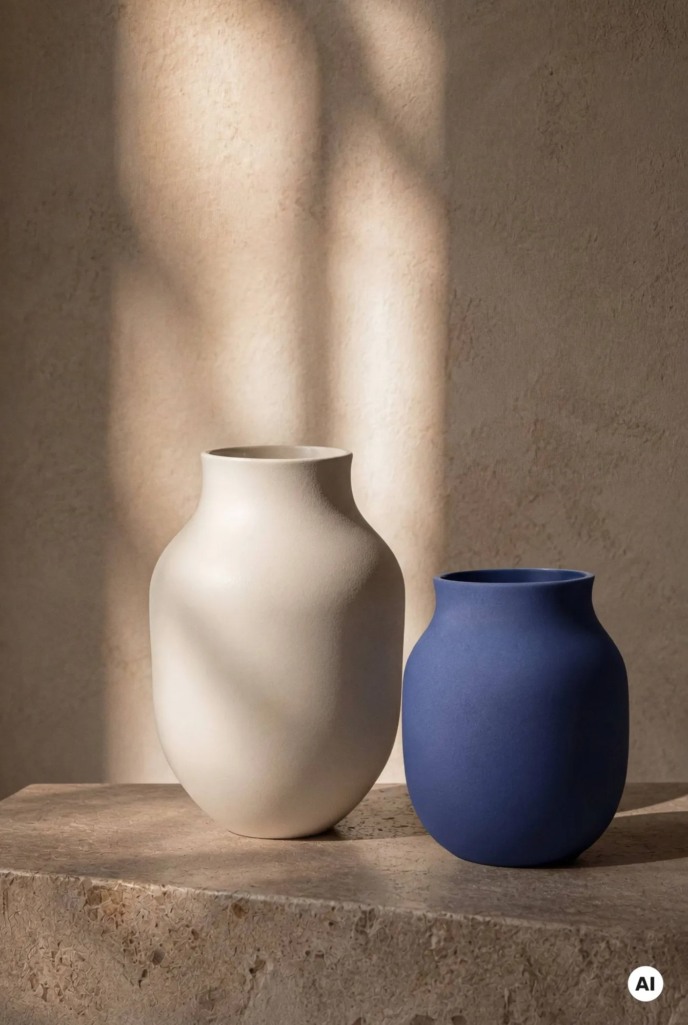 Studio Omaggio vase, Blue, 20 cm Kähler