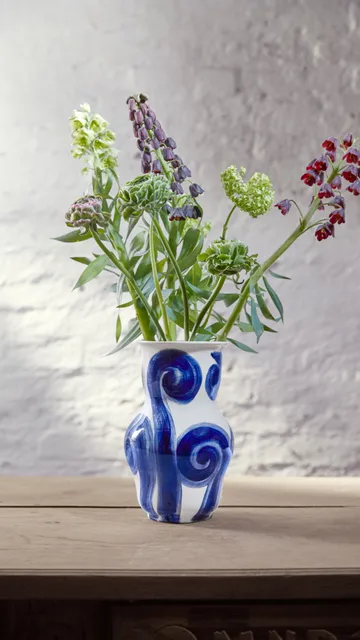 Tulle vase 22.5 cm - Blue - Kähler