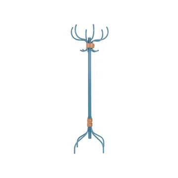Babe coat rack - Blue-natural leather belt - Källemo