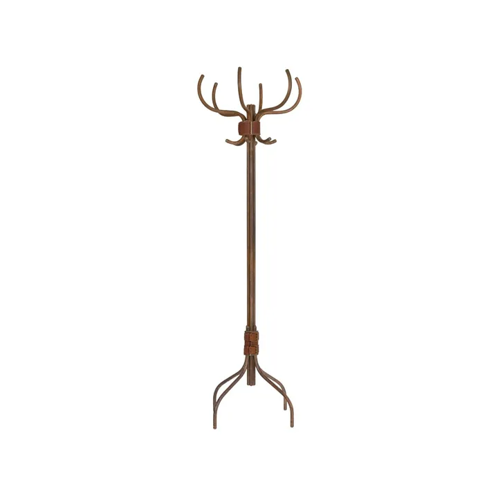 Babe coat rack - Copper-plated steel-brown leather belt - Källemo
