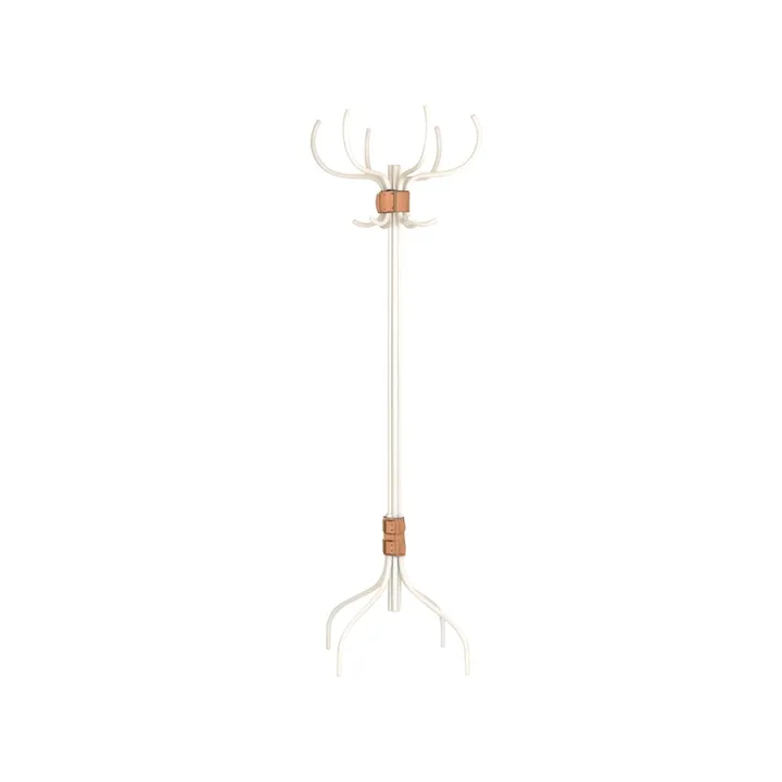 Babe coat rack - White-natural leather belt - Källemo