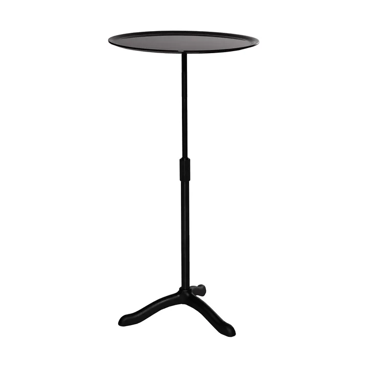Cassis coffee table Ø37 cm - Black anodized aluminum-black - Källemo