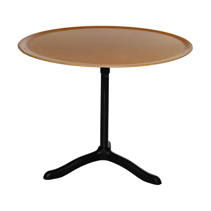 Cassis coffee table Ø47 cm - Black anodized aluminum-birch - Källemo