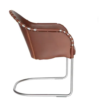Ingo armchair - Cognac-matte chrome - Källemo
