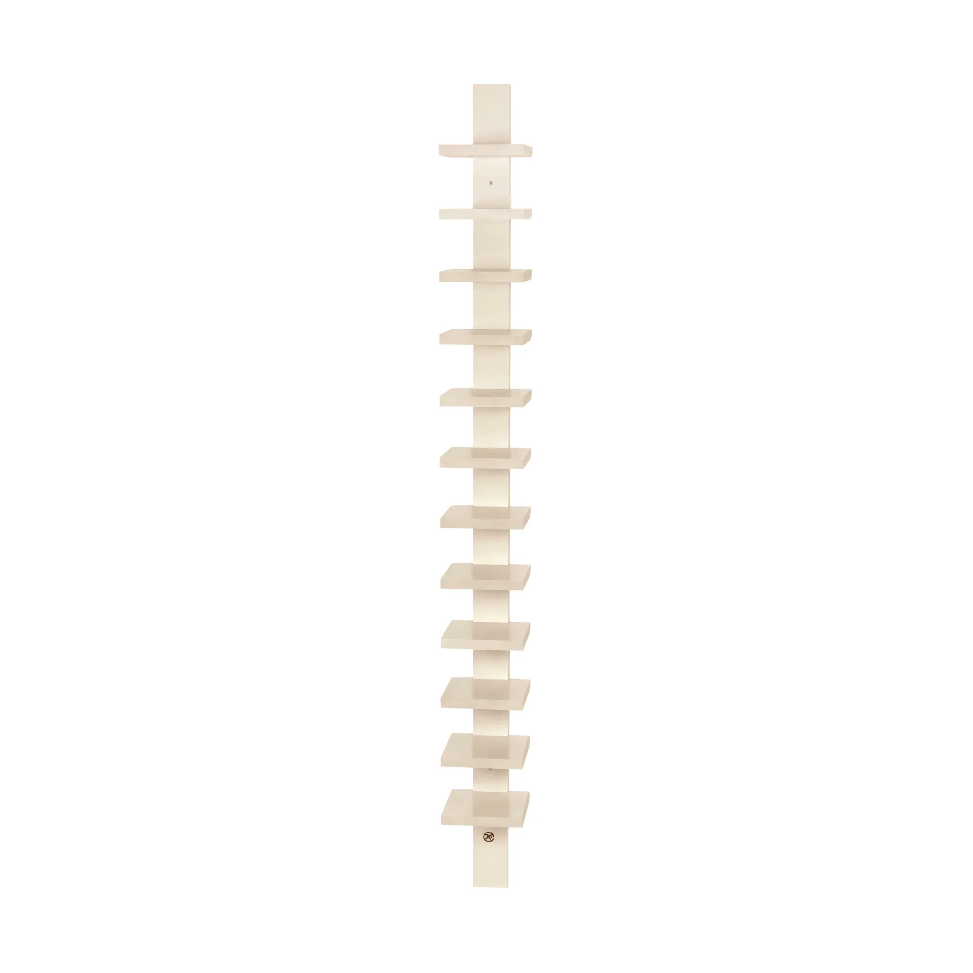 Pilaster wall shelf, Eggshell high gloss Källemo