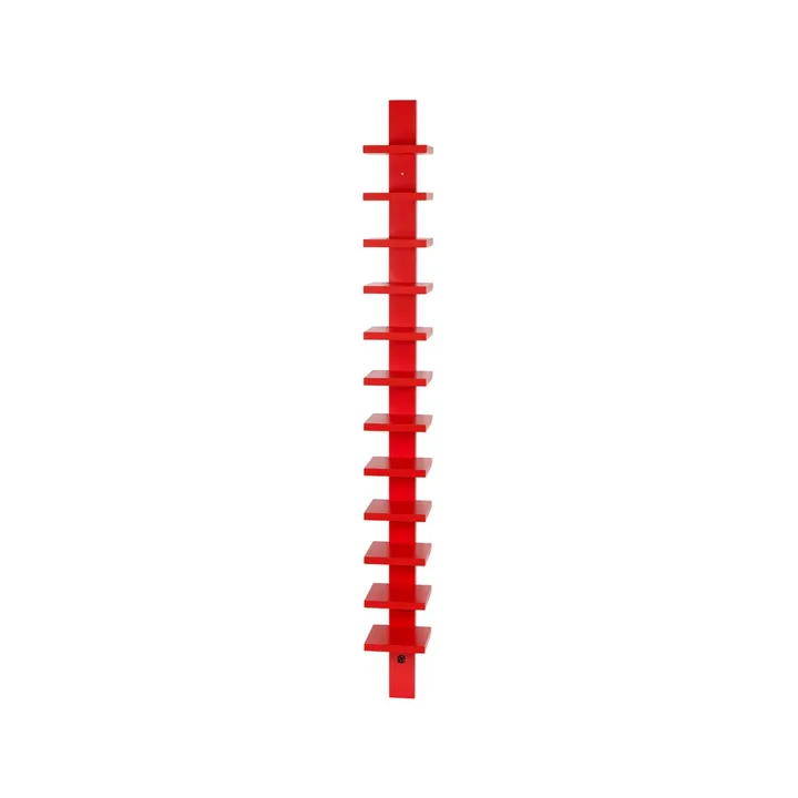 Pilaster wall shelf - Red stained - Källemo