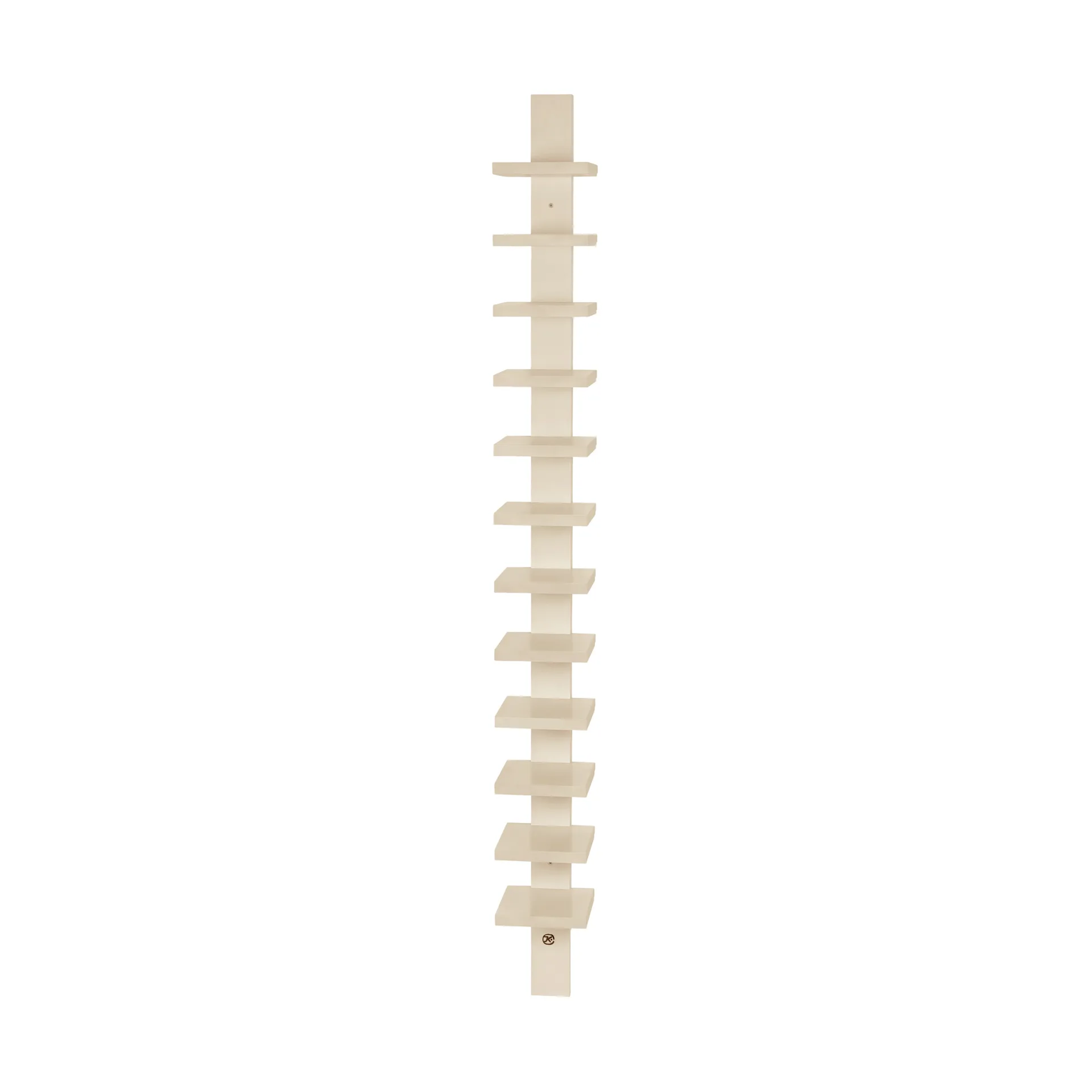 Pilaster wall shelf, Wheat high gloss Källemo
