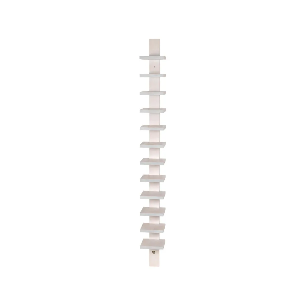 Pilaster wall shelf, White-washed birch Källemo