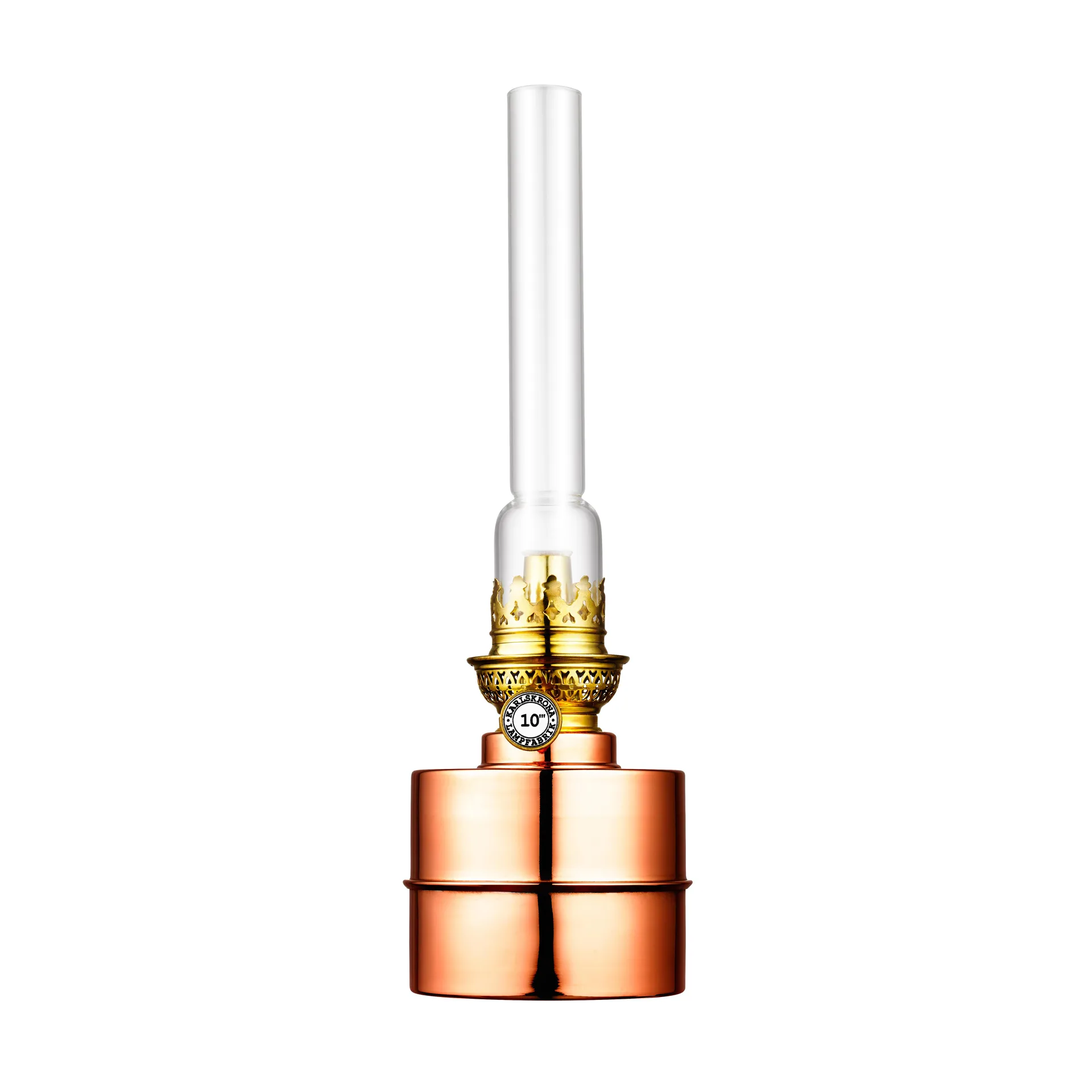 Flaggskär paraffin lamp, copper Karlskrona Lampfabrik