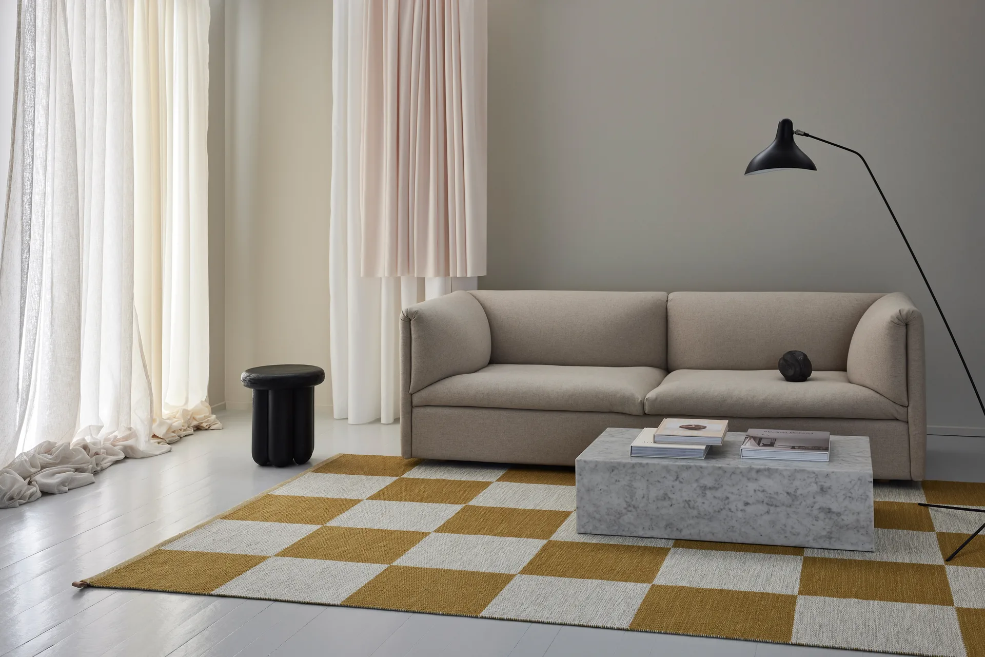 Checkerboard Icon rug 165x240 cm, Sunny Day Kasthall