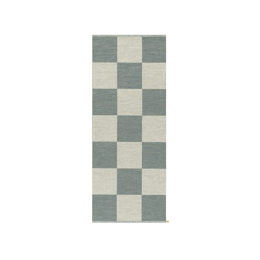 Checkerboard Icon rug 85x200 cm, Polarized Blue Kasthall