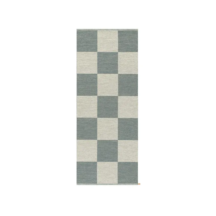 Checkerboard Icon rug 85x200 cm - Polarized Blue - Kasthall