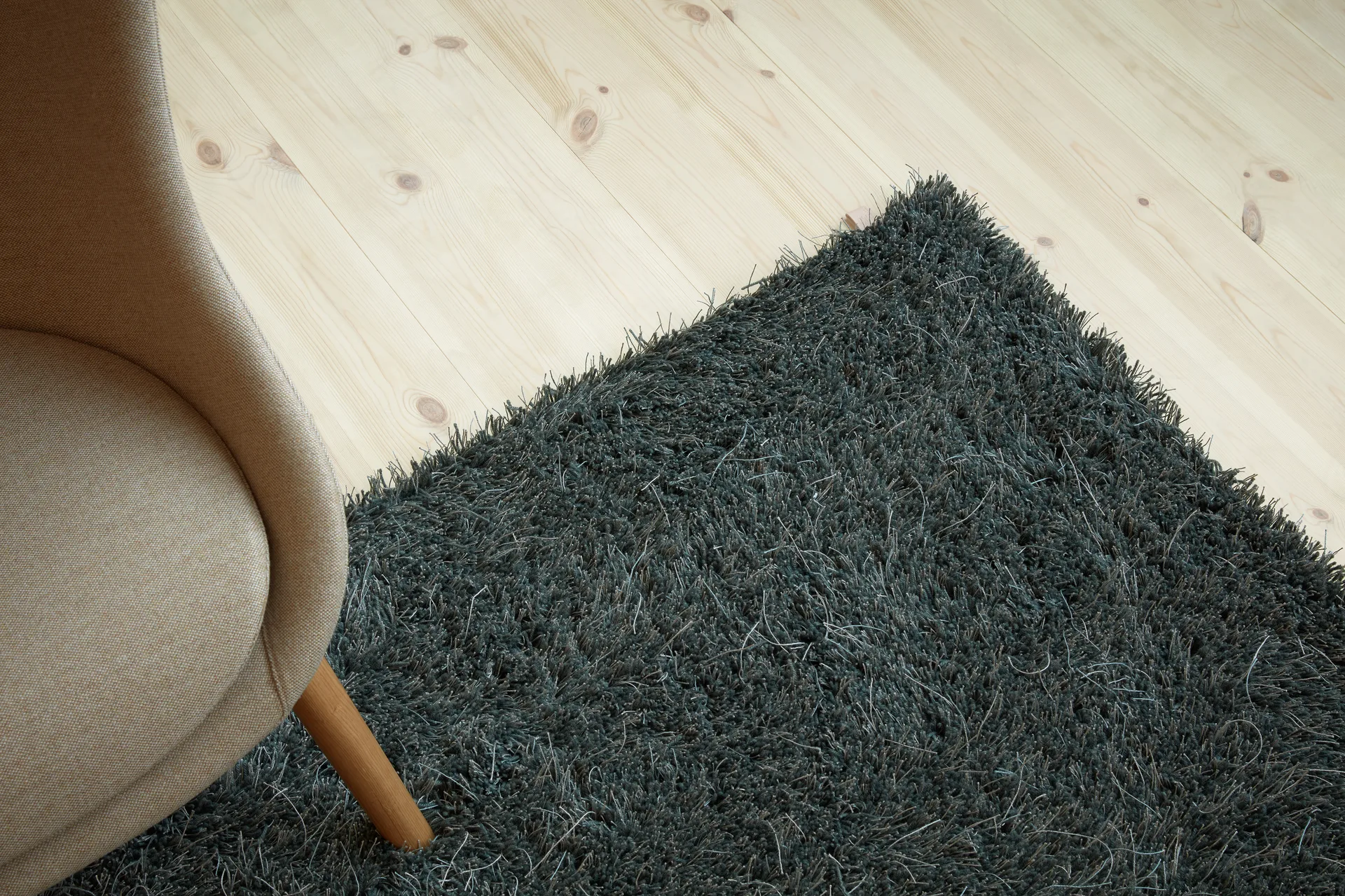 Moss rug 200x300 cm, Nickel grey Kasthall
