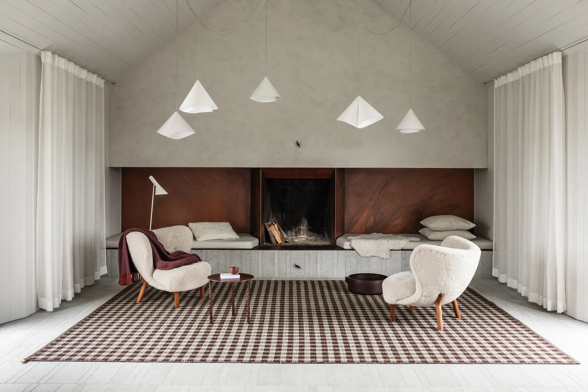 Vichy carpet 165x240 cm, Vanilla Coconut 884 Kasthall
