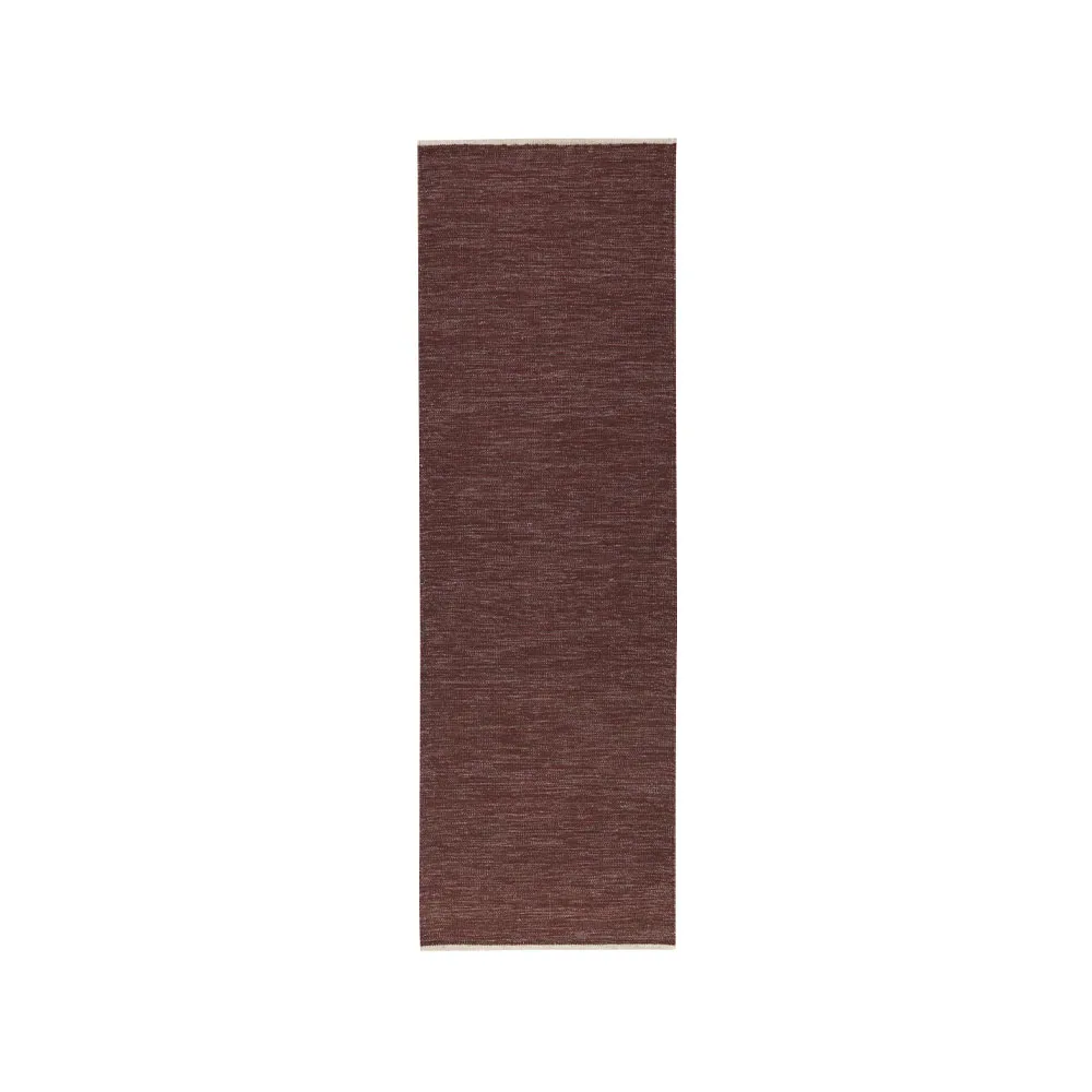 Allium hallway carpet 80 x 250 cm, Aubergine Kateha
