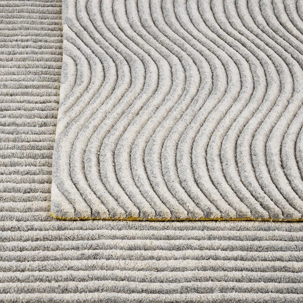 Dunes Straight rug, Light grey, 170x240 cm Kateha