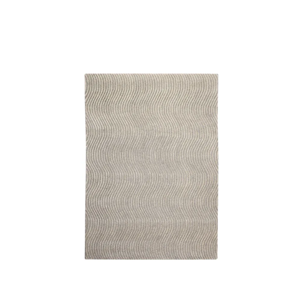 Dunes Wave rug, Light grey, 170x240 cm Kateha