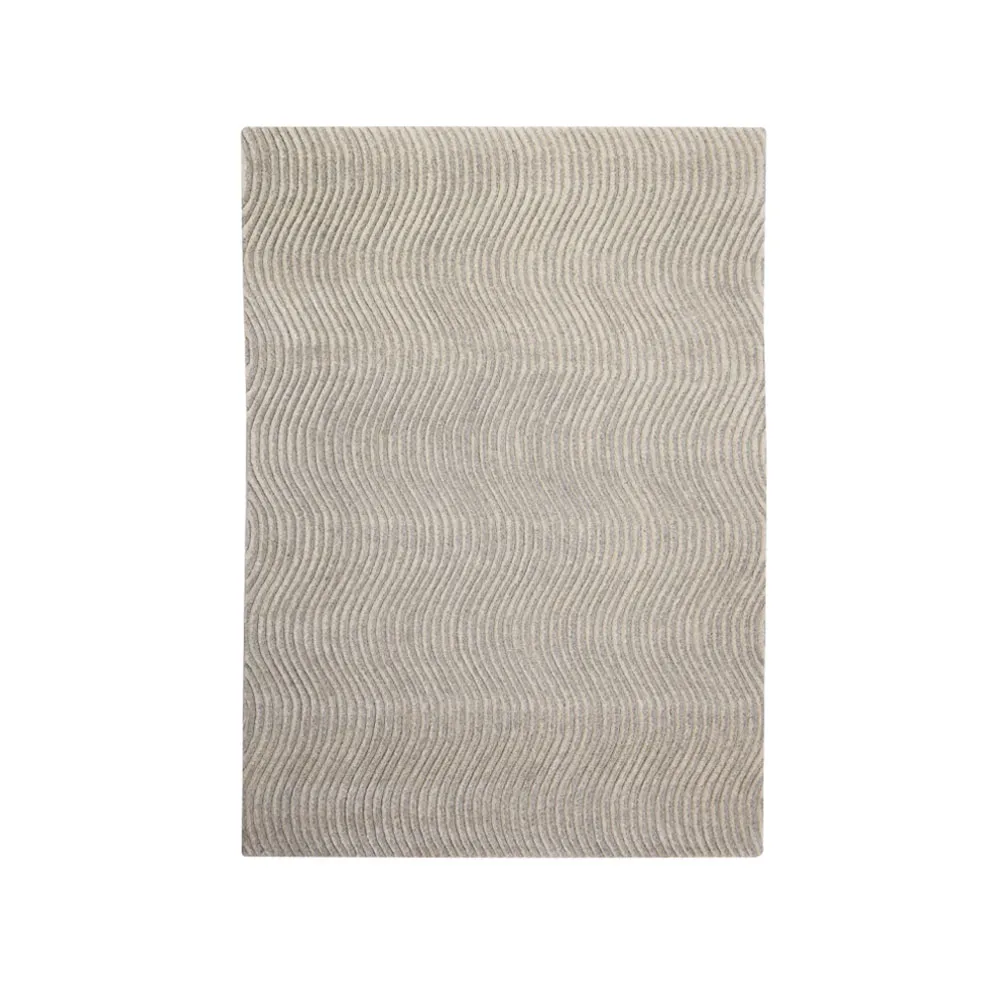 Dunes Wave rug, Light grey, 200x300 cm Kateha