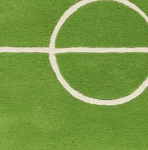 Football rug, green 120x180 cm Kateha