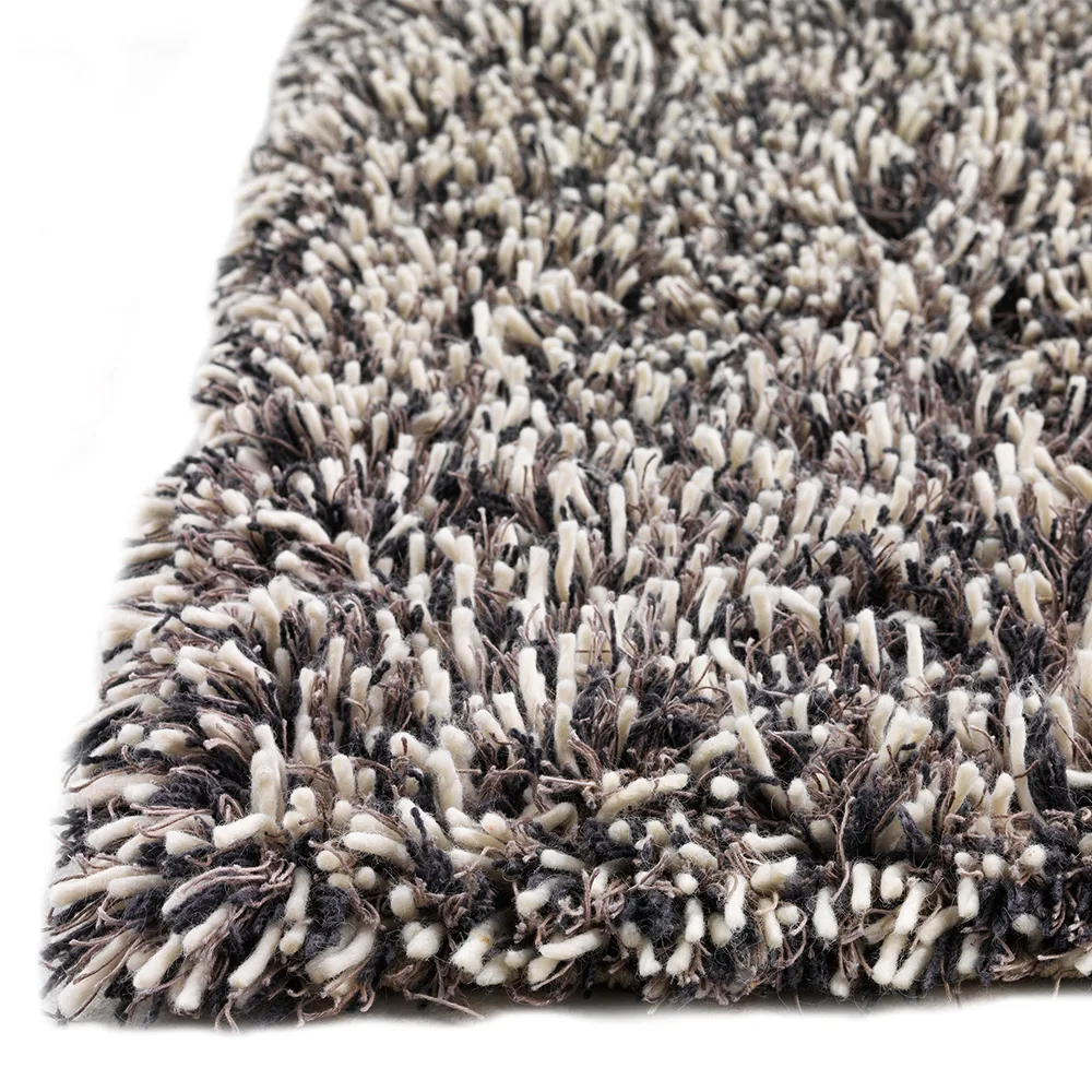 Shaggy rug, White/charcoal, 170x240 cm Kateha