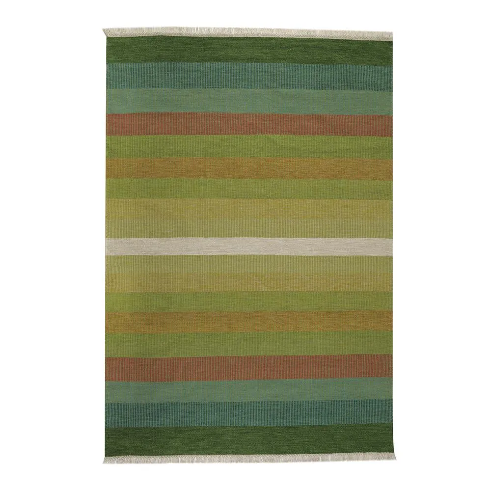 Tofta wave rug 170 x 240 cm, Green Kateha