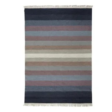 Tofta Wave rug 80x250 cm - blue - Kateha