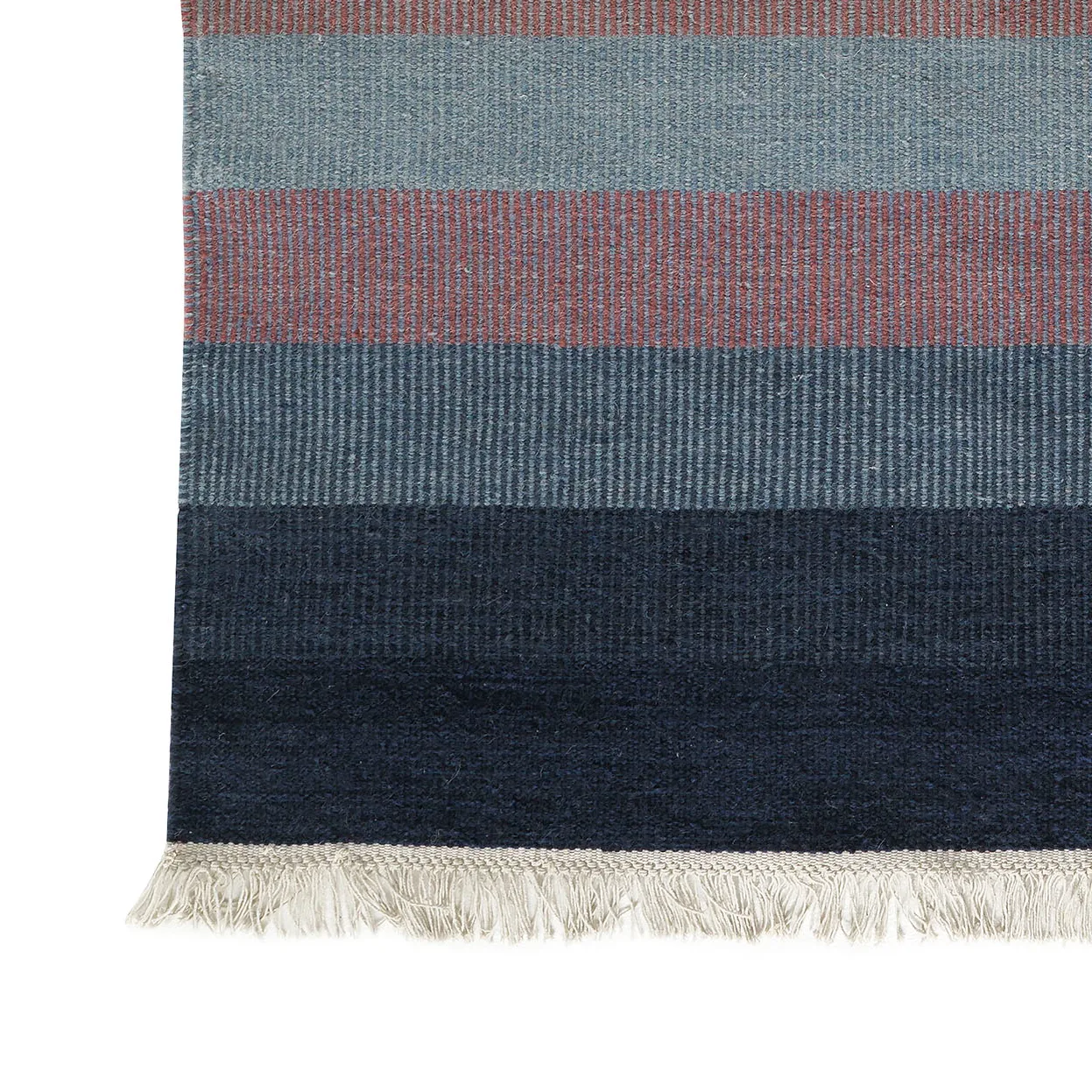 Tofta Wave rug 80x250 cm, blue Kateha