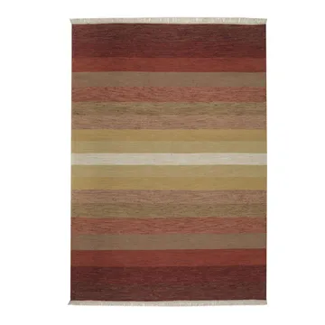 Tofta Wave rug 80x250 cm - red - Kateha