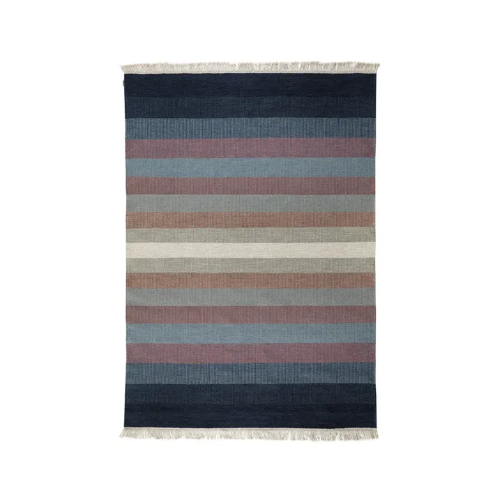 Tofta wave rug - Blue, 200x300 cm - Kateha