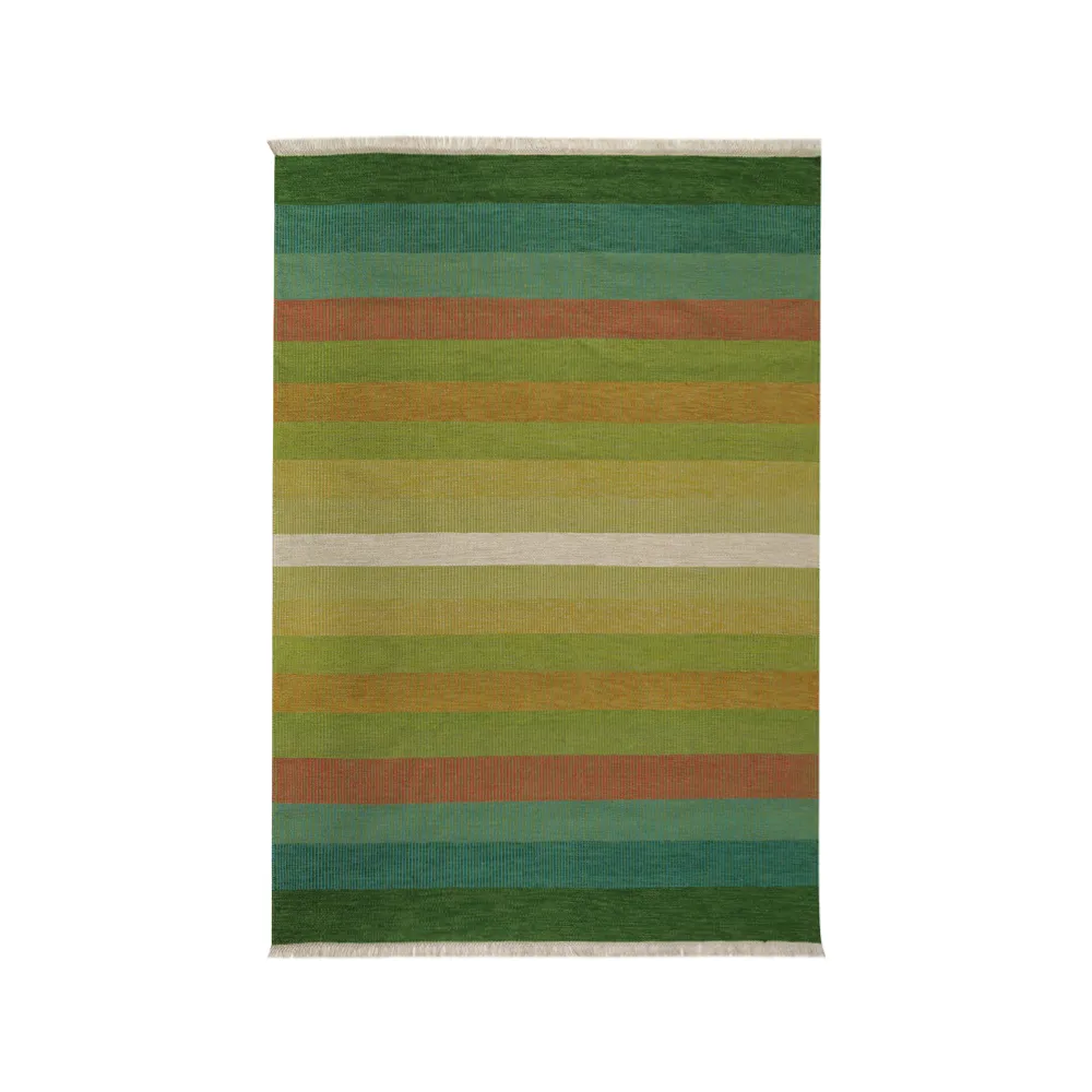 Tofta wave rug, Green, 200x300 cm Kateha