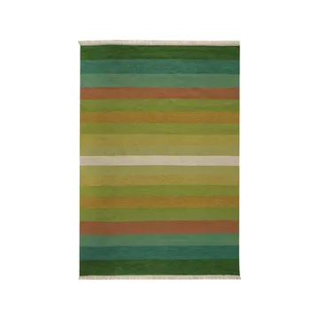 Tofta wave rug - Green, 200x300 cm - Kateha