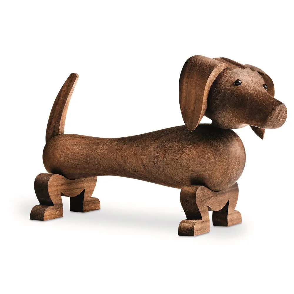 Kay Bojesen dog 18,5 cm, Walnut Kay Bojesen Denmark